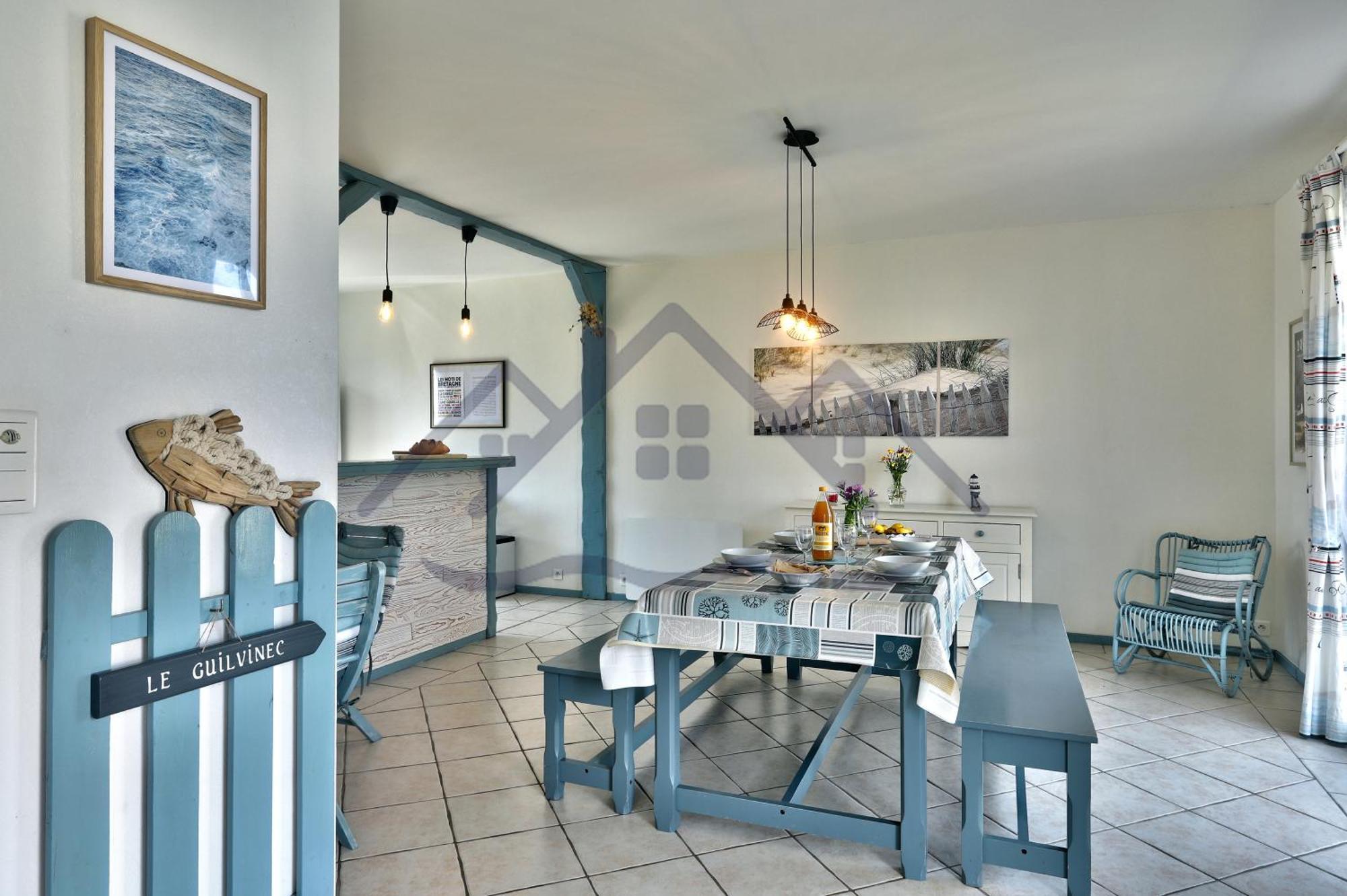 Localise - M3B - Souvenir Du Guil - Maison De Plain-Pied Avec Jardin Clos Au Guilvinec - Tout A Pied, Plages, Port, Centre, Commerces, Marche - Wif Inclus - Linge De Lit Inclus - Animaux Bienvenus Eksteriør bilde